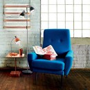 stolní lampa Ideal lux Elvis Azzurro TL1 1x60W E27 - modrá