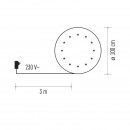 Emos ZY2267 LED podložka pod vánoční stromek 1,2W | IP20 | 12 žárovek - teplá bílá, 100 cm