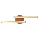 Globo 67171-12 LED přisazené stropní svítidlo Evita 1x12W | 800lm | 3000K - černá, imitace dřeva