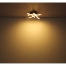 Globo 67171-12 LED přisazené stropní svítidlo Evita 1x12W | 800lm | 3000K - černá, imitace dřeva