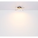 Globo 67171-12 LED přisazené stropní svítidlo Evita 1x12W | 800lm | 3000K - černá, imitace dřeva