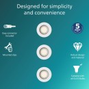 Philips 8721103037077 sada zápustných svítidel Peridot GU10 | bílá
