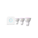 Philips Hue  8720169372177 LED startovací sada | 4W GU10 | 400lm | 2200-6500K | rgb - barevné | stmívač | bílá