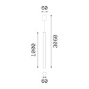 Ideal lux 352251 závěsné stropní svítidlo LOOK  GU10 | na lanku | černá