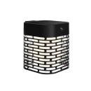 Philips 8721103105578 LED solární venkovní nástěnné svítidlo Hara | 4W integrovaný LED zdroj | 400lm | 2700K | černá