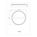 Globo 48050D LED přisazené stropní svítidlo FLETCHER | 15W integrovaný LED zdroj | 1320lm | 3000K | hnědá