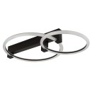 Globo 48050D1S LED přisazené stropní svítidlo FLETCHER  | 24W integrovaný LED zdroj | 2100lm | 3000K | černá