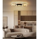 Globo 48050D2S LED přisazené stropní svítidlo FLETCHER  | 40W integrovaný LED zdroj | 3340lm | 3000K | černá