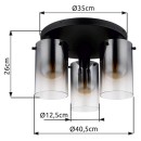 Globo GLB15907-3D přisazené stropní svítidlo FLORENTINA  E27
