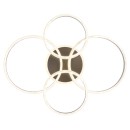 Globo 67377-90 LED přisazené stropní svítidlo FRANCINE  | 90W integrovaný LED zdroj | 8800lm | 2700-6000K | dálkové ovládání | stmívač | černá
