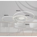 Globo GLB48466-70A LED přisazené stropní svítidlo INVERTINA  | 70W integrovaný LED zdroj | 4599lm | 2700-6500K