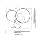 Globo GLB48466-70A LED přisazené stropní svítidlo INVERTINA  | 70W integrovaný LED zdroj | 4599lm | 2700-6500K