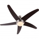 Globo 0306LED stropní svítidlo s ventilátorem Fabiola 1x20W | 1100lm | 3000K - s dálkovým ovladačem, černý