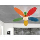 Globo 03180 stropní svítidlo s ventilátorem Wade 1x60W | E14 - s tahovým vypínačem /řetízkem/
