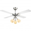 Globo 03350 stropní svítidlo s ventilátorem Redona 3x40W | E14 - s tahovým vypínačem /řetízkem/