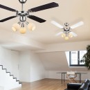 Globo 03350 stropní svítidlo s ventilátorem Redona 3x40W | E14 - s tahovým vypínačem /řetízkem/