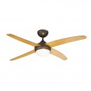 Globo 03385G stropní svítidlo s ventilátorem Lizz 1x60W | E14 - s dálkovým ovladačem, imitace dřeva