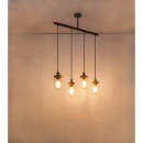 Globo 15027-4H závěsné stropní svítidlo Teru 4x60W | E27 - rez do zelena