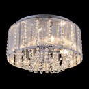Globo 15091D přisazené stropní svítidlo Walla 4x40W | E14 - chrom, křišťál