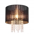 Globo 15099 závěsné stropní svítidlo Pyra 1x60W | E27 - černá