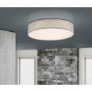 Globo 15185D2 LED stropní svítidlo Paco 1x24W | 1120lm | 3000K - šedá, bílá