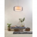 Globo 15190H1 závěsné stropní svítidlo Theo 1x60W | E27 - matný nikl, šedá