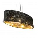 Globo 15264H2 závěsné stropní svítidlo Tuxon 3x60W | E27 - černá, zlatá