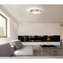 Globo 15265D2 LED stropní svítidlo Tarok 1x24W | 1120lm | 3000K - stříbrná