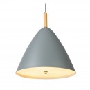 Globo 15325G závěsné stropní svítidlo Pura 3x60W | E27 - tahový vypínač, šedá