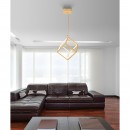 Globo 15605G LED závěsné stropní svítidlo Selmy 1x23W | 580lm | 3000K - zlatá