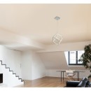 Globo 15605S LED závěsné stropní svítidlo Selmy 1x23W | 580lm | 3000K - stříbrná