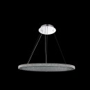 Globo 15683 LED závěsné stropní svítidlo Curado 1x68W | 4800lm | 6500K - chrom, sklo, stmívatelné, dálkové ovládání, 3 fázové stmívání