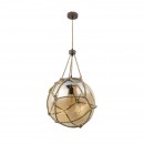 Globo 15859H2 závěsné stropní svítidlo Tiko 1x60W | E27 - rez, hnědá
