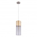 Globo 15908-1G závěsné stropní svítidlo Wemmo 1x60W | E27 - matný nikl, zlatá