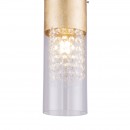 Globo 15908-1G závěsné stropní svítidlo Wemmo 1x60W | E27 - matný nikl, zlatá