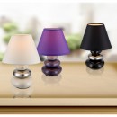 Globo 21686 stolní lampa Travis 1x40W | E14 - chrom, bílá