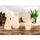 Globo 22804 stolní svítidlo Chaita 1x25W | E14 - kaktus, bílá