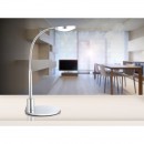Globo 24103 LED stolní lampa Pegasi 1x6W | 450lm | 3000K - ohebné rameno, vypínač na těle, chrom