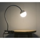 Globo 24134K LED svítidlo s klipem Roslin 1x5W | 470lm | 3000K - ohebné rameno, matný nikl