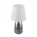 Globo 24135W stolní svítidlo Eugen 1x40W | E14 - bílá, šedá
