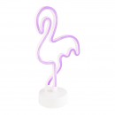 Globo 28040 LED dekorační stolní svítidlo Brienne 1x1,35W - plameňák, bílá, růžová