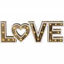 Globo 29976 LED dekorativní stolní svítidlo Love 24x0,06W - dřevo