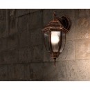 Globo 31711 venkovní nástěnná lampa Nyx I 1x60W | E27 | IP44 - černá, zlatá