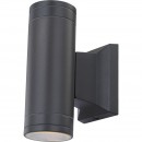 Globo 32028-2 LED venkovní nástěnná lampa Gantar 2x5W | GU10 | 600lm | 3000K | IP44 - šedá