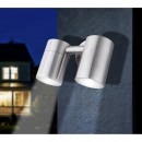 Globo 3202L venkovní nástěnné svítidlo Style 2x5W | GU10 LED | 210lm | 3000K | IP44 - včetně žárovky, nerez