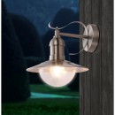 Globo 3270 venkovní nástěnná lampa Mixed 1x60W | E27 | IP44 - nerez, sklo