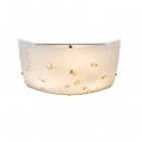 Globo 40393-3 stropní svítidlo Taveuni 3x60W | E27 - chrom, satinované sklo, jantarový křišťál