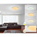Globo 41315-24 LED stropní svítidlo Sajama 1x24W | 1600lm | 3000-4500-6000K - třpytivý efekt, nastavitelná barva, bílá