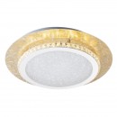 Globo 41908-18 LED stropní svítidlo Tilo 1x18W | 1100lm | 3000K - 3 fázové stmívání, zlatá, bílá