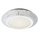 Globo 41909-18 LED stropní svítidlo Tilo 1x18W | 1100lm | 4000K - 3 fázové stmívání, stříbrná, bílá